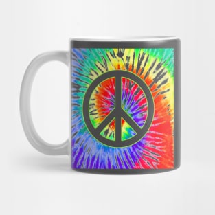Tie Dyed Peace Mug